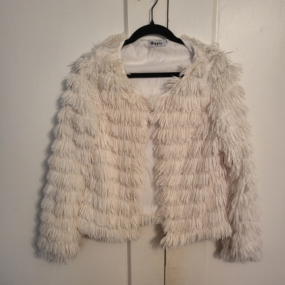 White Fuzzy Jacket